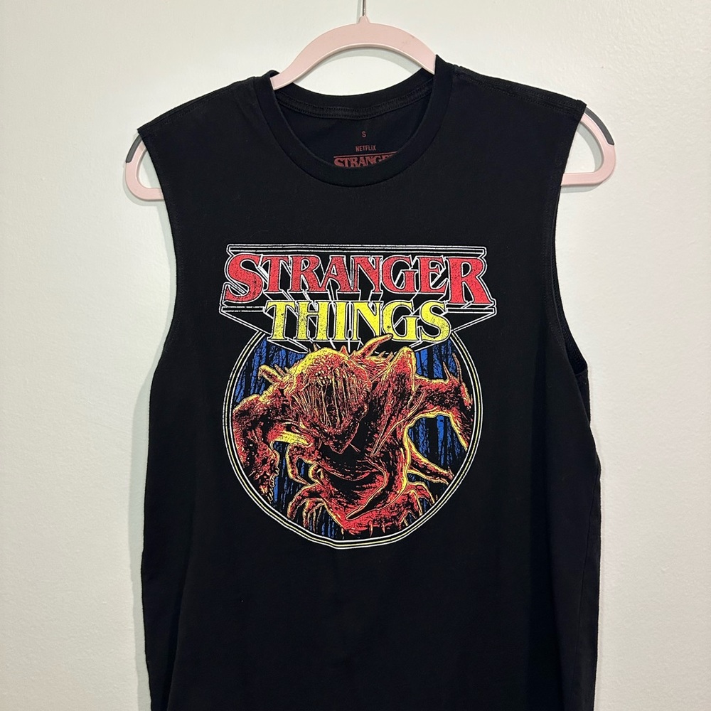 Netflix Stranger Things Black Muscle Tee